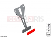 BMW Motorrad BMW 2024 M models M 1000 R (0E81, 0E83) Holder reflector