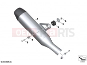 BMW Motorrad BMW 2023 M models M 1000 XR (0E91, 0E93) Sport silencer