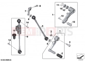 BMW Motorrad BMW 2023 M models M 1000 XR (0E91, 0E93) Outer gearshift parts