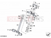 BMW Motorrad BMW 2023 M models M 1000 XR (0E91, 0E93) Fork bridge, bottom / top