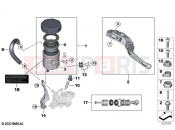 BMW Motorrad BMW 2023 M models M 1000 XR (0E91, 0E93) Separate components handbrake fitting M