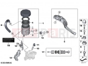 BMW Motorrad BMW 2023 M models M 1000 XR (0E91, 0E93) Separate components handbrake fitting M  2