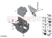 BMW Motorrad BMW 2023 M models M 1000 XR (0E91, 0E93) Pressure modulator ABS