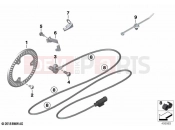 BMW Motorrad BMW 2023 M models M 1000 XR (0E91, 0E93) Speed sensor, front