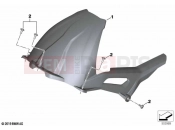 BMW Motorrad BMW 2023 M models M 1000 XR (0E91, 0E93) Rear-wheel cover