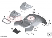 BMW Motorrad BMW 2023 M models M 1000 XR (0E91, 0E93) Tank cover, middle