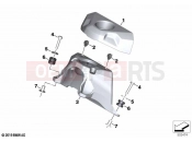 BMW Motorrad BMW 2023 M models M 1000 XR (0E91, 0E93) Cover f ignit.switch and steering lock
