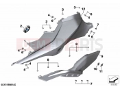 BMW Motorrad BMW 2023 M models M 1000 XR (0E91, 0E93) Tank cover, side