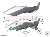 BMW Motorrad BMW 2023 M models M 1000 XR (0E91, 0E93) Side trim panel