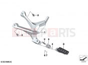 BMW Motorrad BMW 2023 M models M 1000 XR (0E91, 0E93) Rear footrests