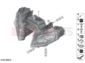 BMW Motorrad BMW 2023 M models M 1000 XR (0E91, 0E93) LED headlight