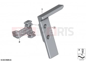 BMW Motorrad BMW 2023 M models M 1000 XR (0E91, 0E93) Lock, holder, navigation preparation