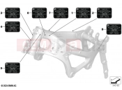 BMW Motorrad BMW 2023 M models M 1000 XR (0E91, 0E93) Sign, frame