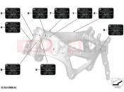 BMW Motorrad BMW 2023 M models M 1000 XR (0E91, 0E93) Sign, frame  2