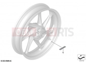 BMW Motorrad BMW 2023 M models M 1000 XR (0E91, 0E93) Sign, wheel rim