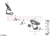 BMW Motorrad BMW 2023 M models M 1000 XR (0E91, 0E93) Retrofitting, handlebar end mirrors