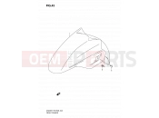 SUZUKI AN400 K8 (2008) Burgman 400 (E03,E28,E33) 43 - FRONT FENDER (MODEL K7/K8)
