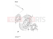 SUZUKI AN400 K8 (2008) Burgman 400 (E03,E28,E33) 53 - FRONT WHEEL (AN400K7/K8/K9/L0)
