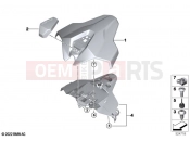 BMW Motorrad BMW 2024 S models S 1000 RR 21 (0E61, 0E63) Pillion seat cover