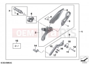 BMW Motorrad BMW 2024 S models S 1000 RR 21 (0E61, 0E63) Footrest system, right