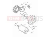 Triumph 2024 Rocket 3 GT Alternator & starter motor