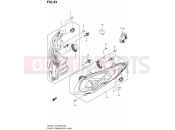 SUZUKI AN400 L1 (2011) Burgman 400 (E03,E28,E33) 43 - FRONT COMBINATION LAMP