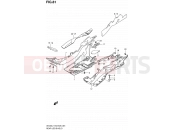 SUZUKI AN400 L1 (2011) Burgman 400 (E03,E28,E33) 81 - REAR LEG SHIELD