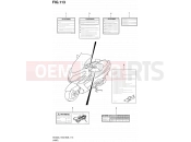 SUZUKI AN400 L1 (2011) Burgman 400 (E03,E28,E33) 113 - LABEL (AN400L1 E03)