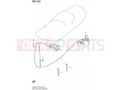 SUZUKI AN400 L1 (2011) Burgman 400 (E03,E28,E33) 123 - SEAT SUPPORT BRACKET