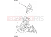 SUZUKI AN400 L1 (2011) Burgman 400 (E03,E28,E33) 143 - FRONT WHEEL (AN400ZAL1 E33)