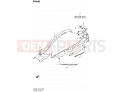 SUZUKI AN400 L2 (2012) Burgman 400 (E02,E19) 82 - FRAME COVER (AN400AL2 E24)