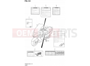 SUZUKI AN400 L2 (2012) Burgman 400 (E02,E19) 131 - LABEL (AN400L2 E19)