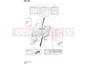 SUZUKI AN400 L2 (2012) Burgman 400 (E02,E19) 136 - LABEL (AN400ZAL2 E51)