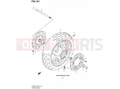 SUZUKI AN400 L2 (2012) Burgman 400 (E02,E19) 161 - FRONT WHEEL (AN400L2 E19)