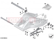 BMW Motorrad BMW 2016 S models S 1000 RR 15 (0D40) Rear axle swinging fork - mounting parts