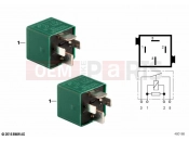 BMW Motorrad BMW 2016 S models S 1000 RR 15 (0D40) Relay, NO contact, pine green