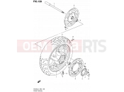 SUZUKI AN400 L4 (2014) Burgman 400 (E19) 128 - FRONT WHEEL (AN400ZAL4 E19)