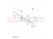 SUZUKI AN400A K9 (2009) Burgman 400 (E03,E28,E33) 45B - KNUCKLE COVER (AN400ZA)
