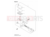 SUZUKI AN400A L0 (2010) Burgman 400 (E19,E24) 61A - REAR MASTER CYLINDER (MODEL K8/K9/L0)