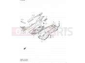 SUZUKI AN400A L1 (2011) Burgman 400 (E19, E24) 99 - REAR LEG SHIELD