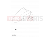 SUZUKI AN400A L1 (2011) Burgman 400 (E19, E24) 118 - FRONT FENDER (AN400L1 E02)