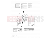 SUZUKI AN400A L1 (2011) Burgman 400 (E19, E24) 142 - LABEL (AN400L1 E19)