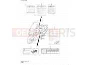 SUZUKI AN400A L1 (2011) Burgman 400 (E19, E24) 148 - LABEL (AN400ZAL1 E51)