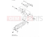 SUZUKI AN400A L1 (2011) Burgman 400 (E19, E24) 200 - REAR CUSHION LEVER