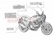 DUCATI 1997 Monster 900 WARNING LABELS USA » UNCLASSIFIED