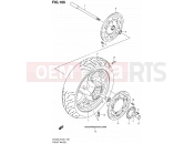 SUZUKI AN400A L2 (2012) Burgman 400 (E19, E24) 166 - FRONT WHEEL (AN400ZAL2 E51)