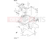 SUZUKI AN400A L3 (2013) Burgman 400 (E02,E19,E24) 73 - FUEL TANK (AN400AL3 E24)