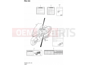 SUZUKI AN400A L3 (2013) Burgman 400 (E02,E19,E24) 124 - LABEL (AN400ZAL3 E02)
