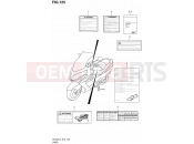 SUZUKI AN400A L3 (2013) Burgman 400 (E02,E19,E24) 125 - LABEL (AN400ZAL3 E19)