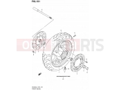SUZUKI AN400A L3 (2013) Burgman 400 (E02,E19,E24) 151 - FRONT WHEEL (AN400L3 E19)